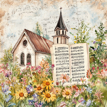 Religious Sign, Church Sign, DCO-02416, Sign For Wreath, 10x10 Metal Sign